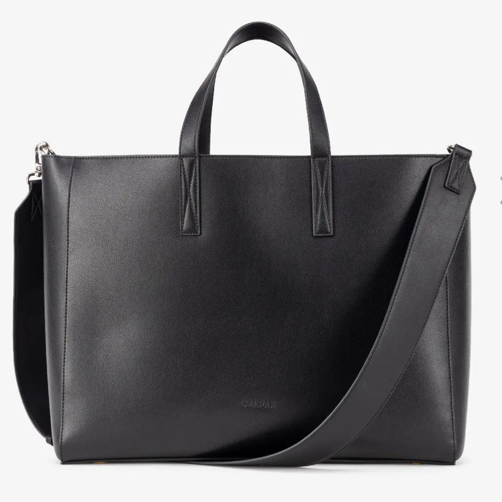 CALPAK Haven Laptop Tote Bag in Black